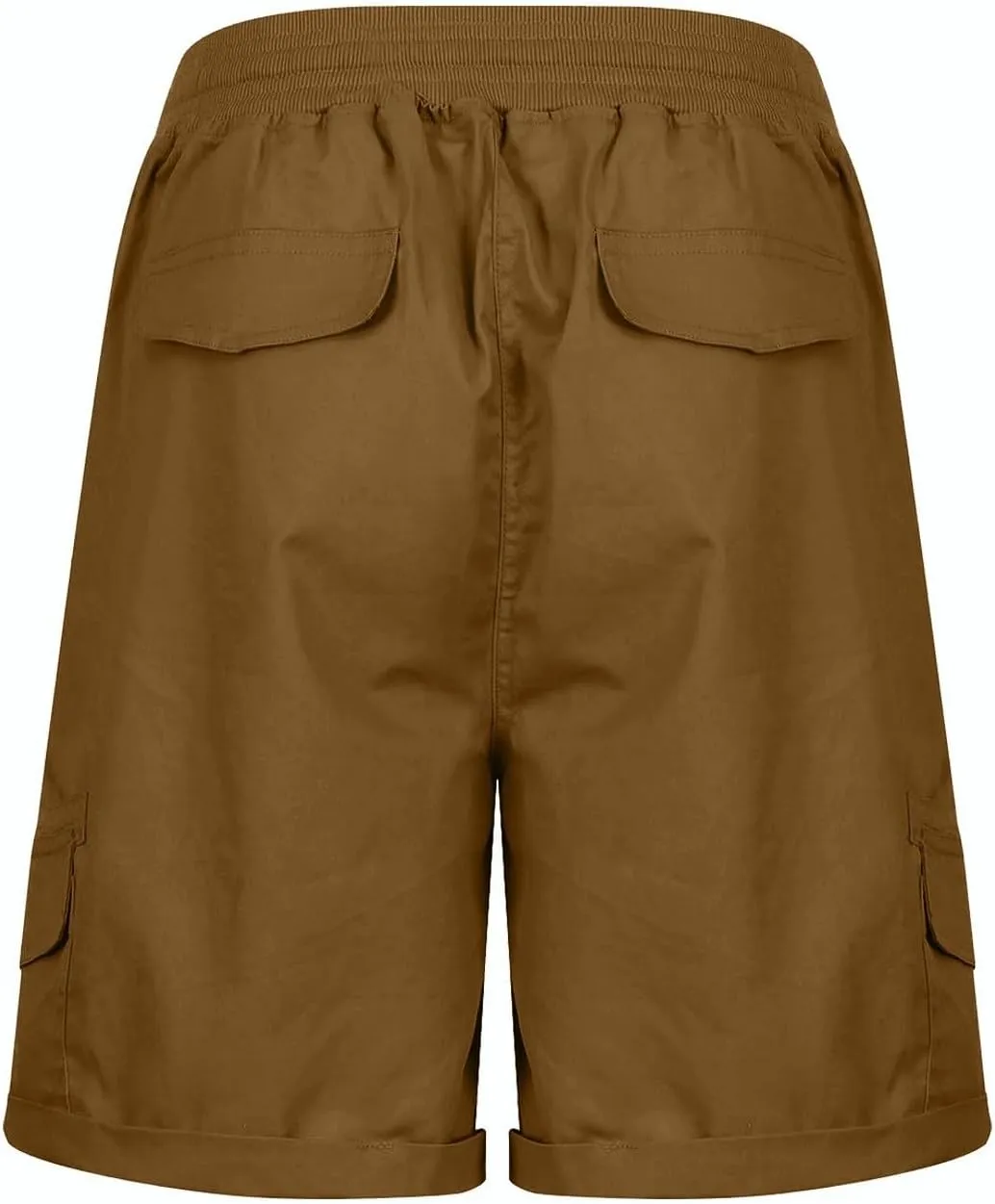 eoeioa Cargo Shorts Women Dressy High Waisted Drawstring Bermuda Shorts Summer Outdoor Relaxed Fit Hiking Shorts with Pockets