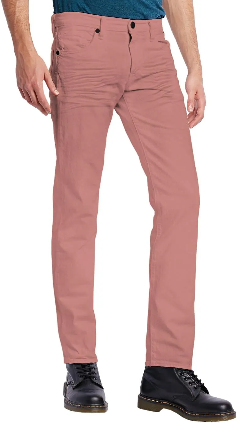 ETHANOL Mens Super Stretch Slim Fit Trousers with 5 Practical Pockets Design Pants