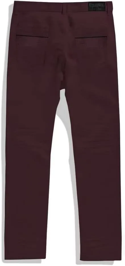 ETHANOL Mens Super Stretch Slim Fit Trousers with 5 Practical Pockets Design Pants