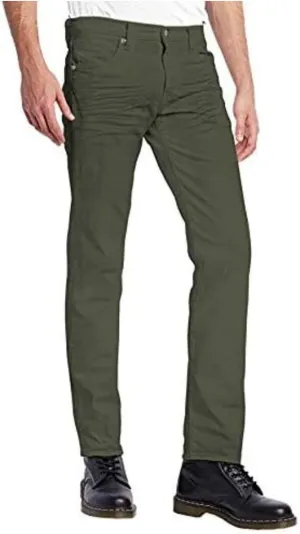 ETHANOL Mens Super Stretch Slim Fit Trousers with 5 Practical Pockets Design Pants