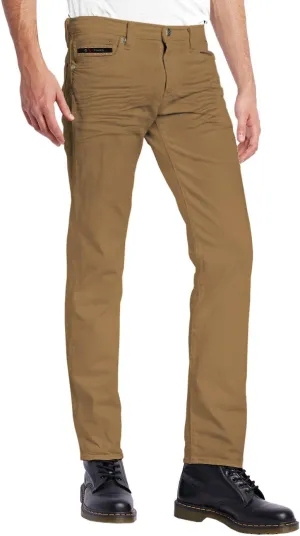 ETHANOL Mens Super Stretch Slim Fit Trousers with 5 Practical Pockets Design Pants