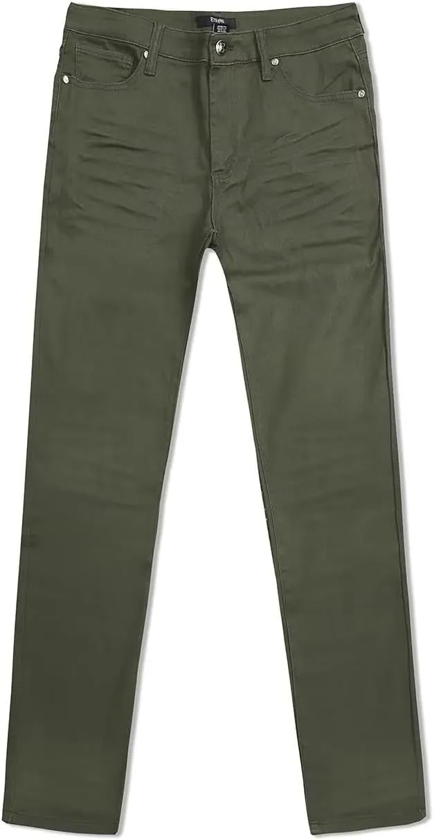 ETHANOL Mens Super Stretch Slim Fit Trousers with 5 Practical Pockets Design Pants