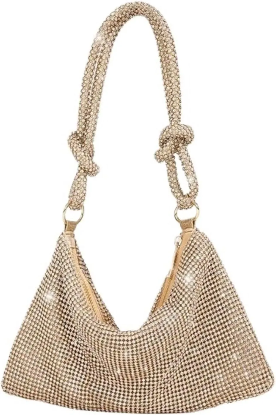 Evening Clutch Bag Silver Shiny Crystal Dinner Party Wedding Purses and Handbag Luxury Designer Shoulder Bags