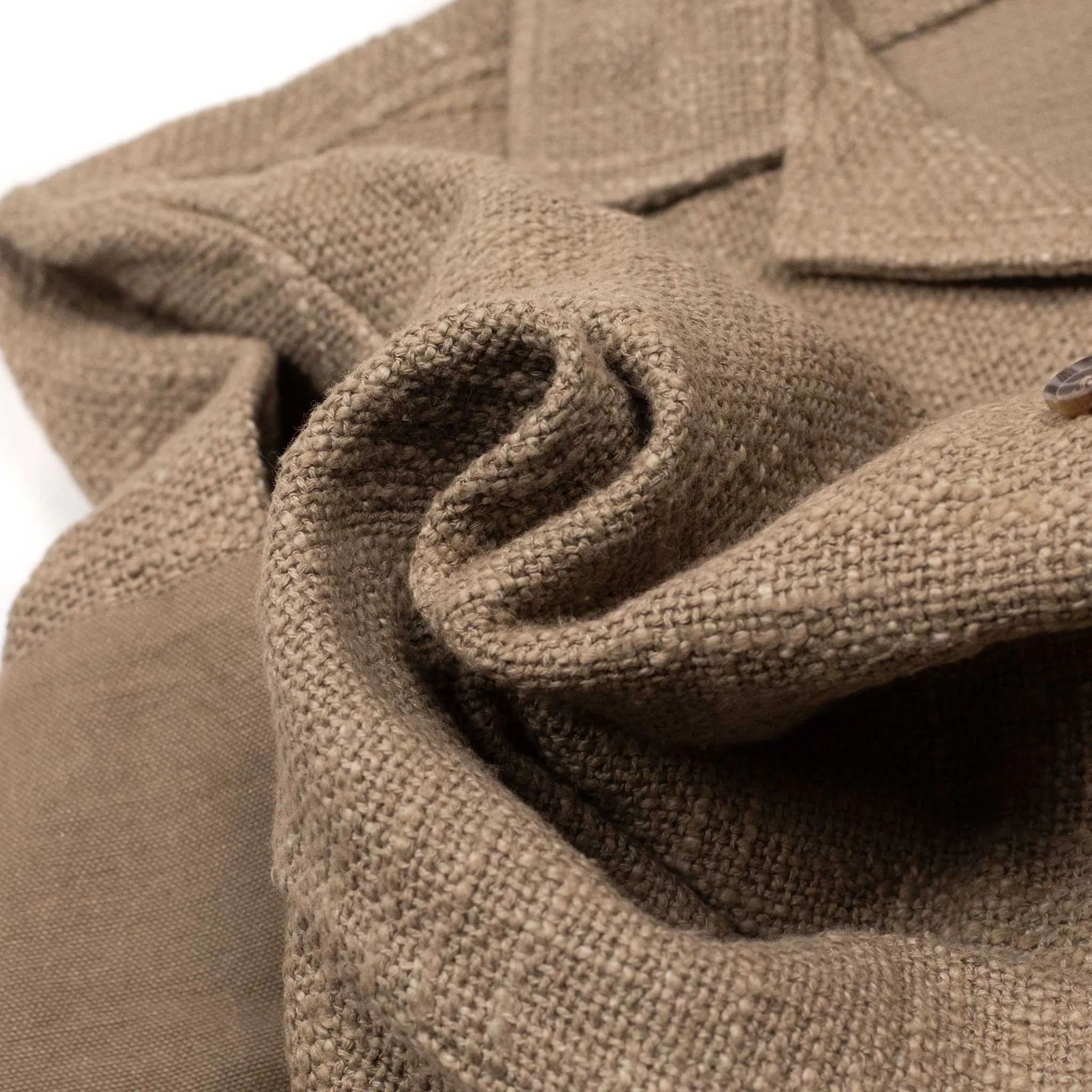 Field shirt jacket in moonrock taupe slubby cotton
