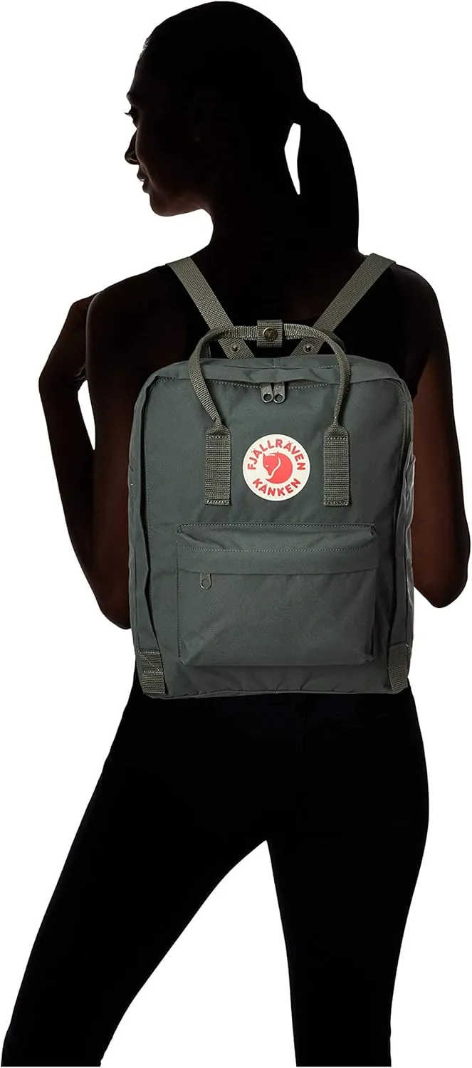 Fjllrven Knken Unisex Travel Backpack - Side Slip Pocket - Adjustable Shoulder Straps - Dual Top Handles Forest Green One Size One Size