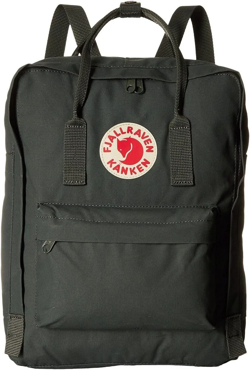 Fjllrven Knken Unisex Travel Backpack - Side Slip Pocket - Adjustable Shoulder Straps - Dual Top Handles Forest Green One Size One Size
