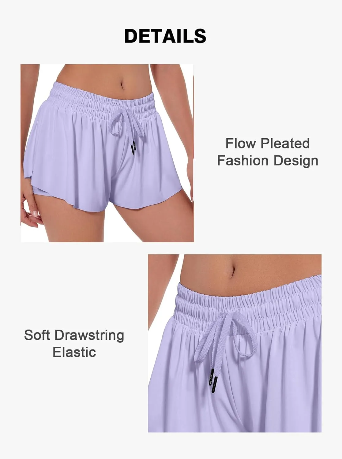 Flowy Athletic Shorts for Women Girls Butterfly Shorts Running Tennis Skort Preppy Shorts Cute Summer Clothes