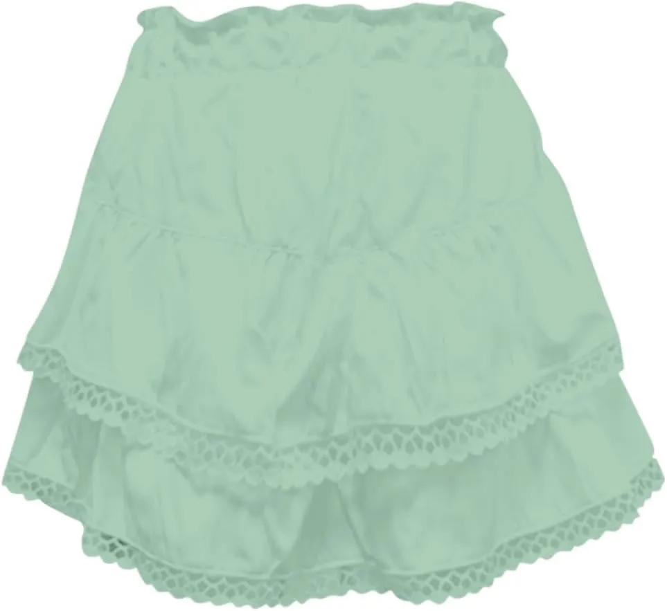 Flowy Shorts for Women 2025 Summer High Waisted Trendy Ruffle Mini Skirts Casual Relaxed Fit Boho Golf Tennis Shorts