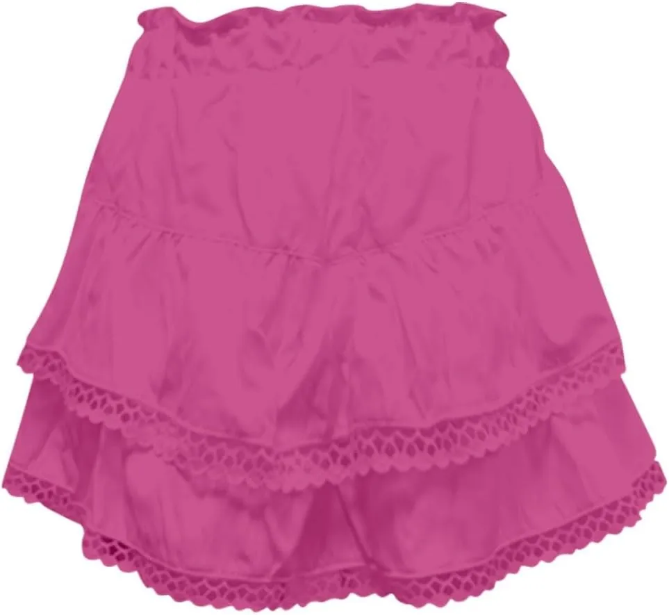 Flowy Shorts for Women 2025 Summer High Waisted Trendy Ruffle Mini Skirts Casual Relaxed Fit Boho Golf Tennis Shorts