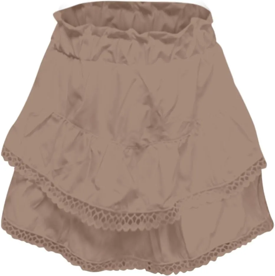 Flowy Shorts for Women 2025 Summer High Waisted Trendy Ruffle Mini Skirts Casual Relaxed Fit Boho Golf Tennis Shorts