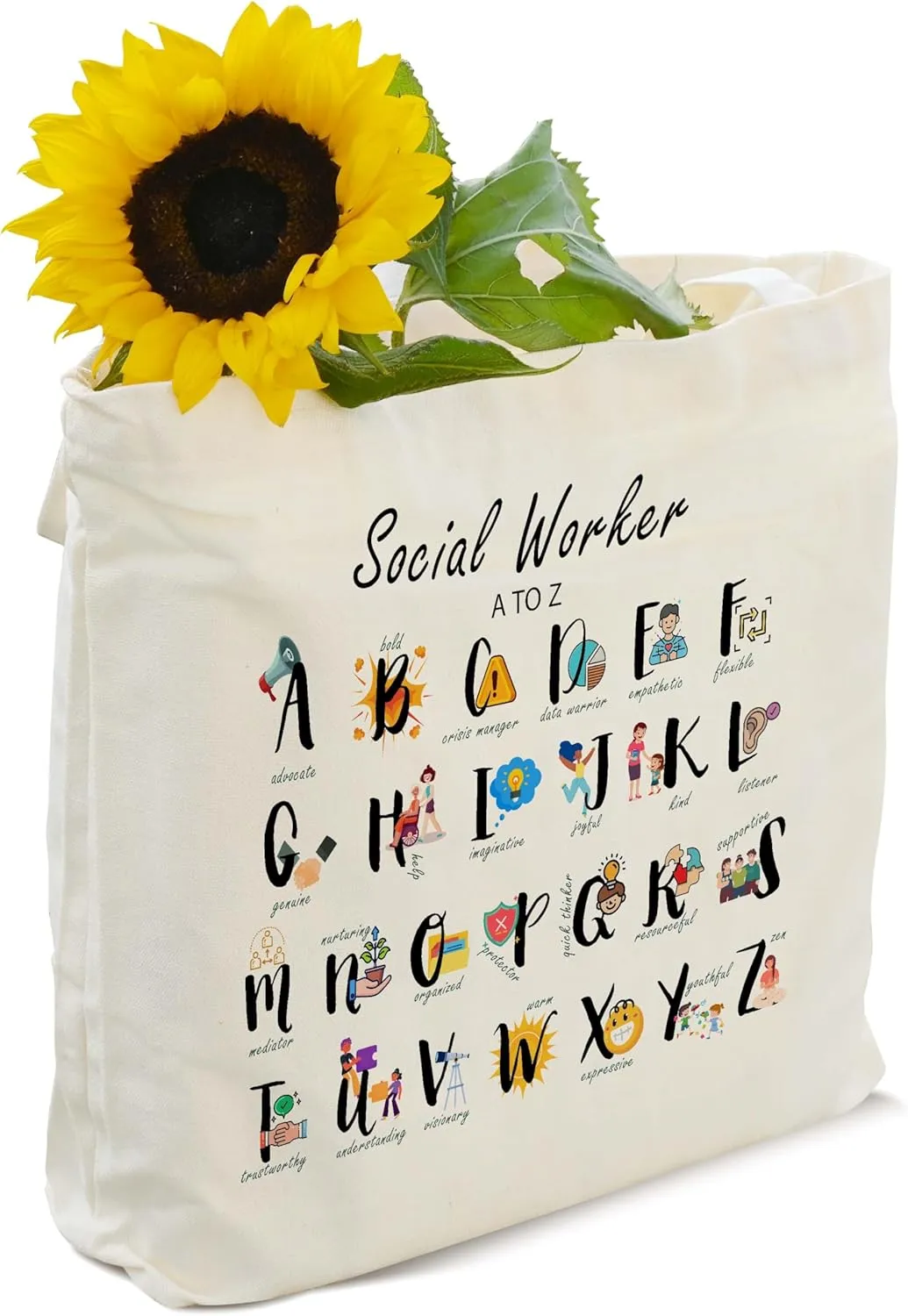 Funny Quotes Gifts for Mom, Rainbow Canvas Tote Bag Aesthetic, Reusable Grocery Shopping Bags