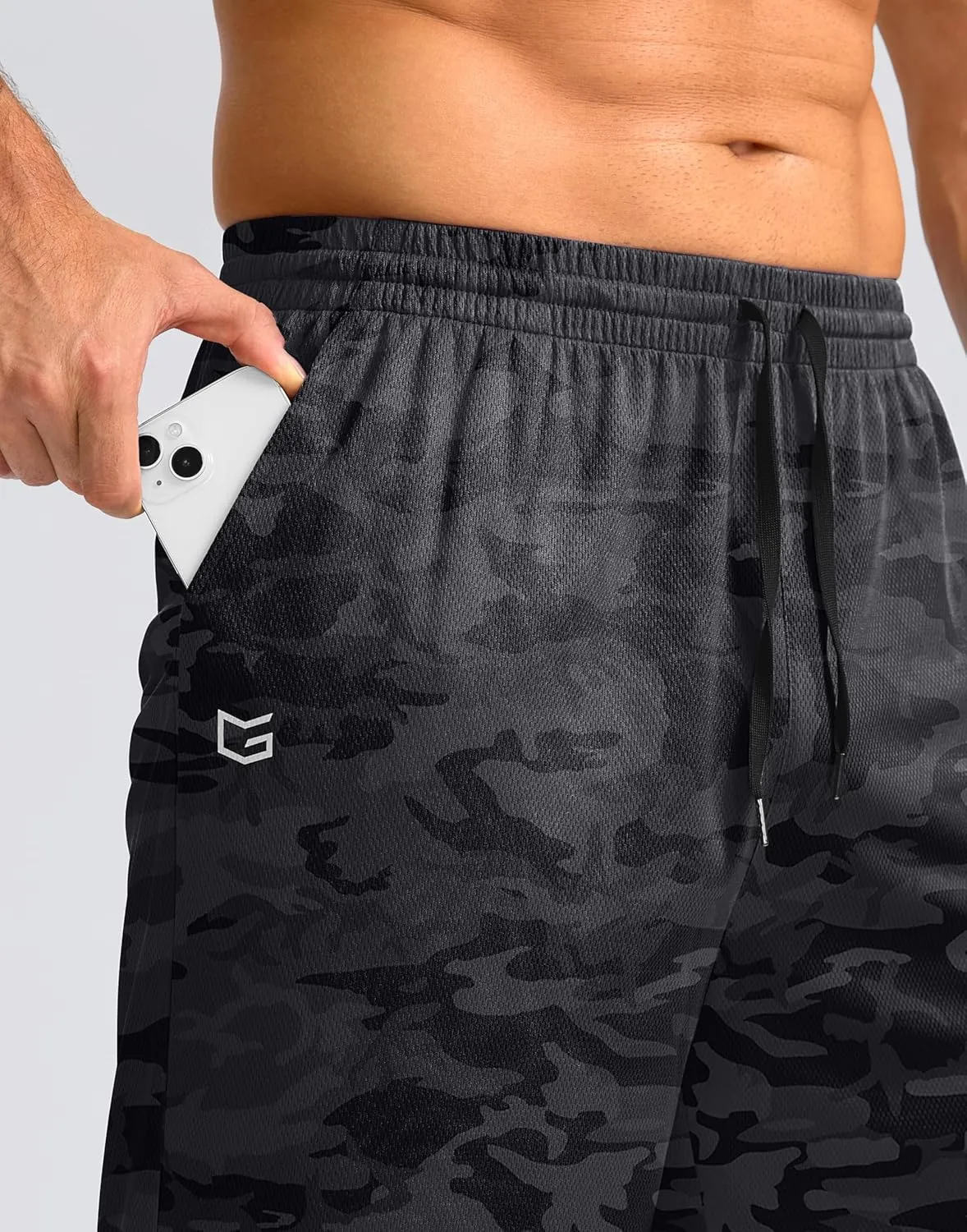G Gradual Men's Athletic Shorts with Pockets 11" Long Basketball Shorts Lightweight Quick Dry Gym Workout Shorts for Men