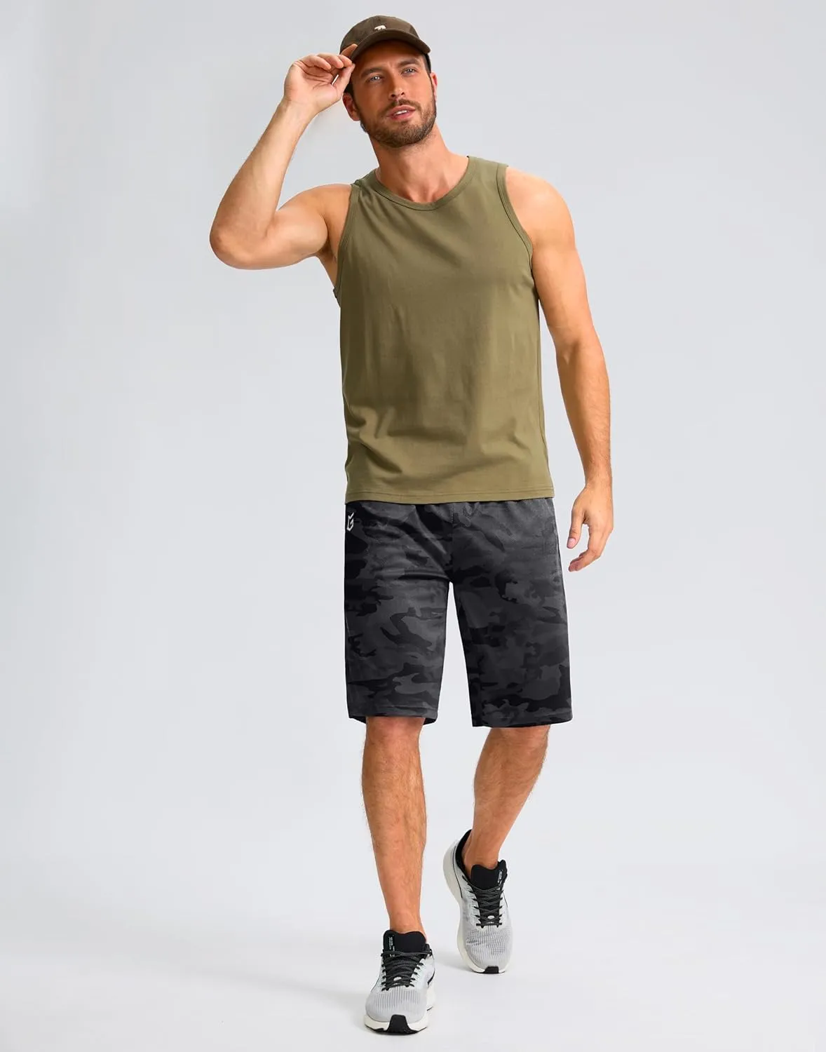 G Gradual Men's Athletic Shorts with Pockets 11" Long Basketball Shorts Lightweight Quick Dry Gym Workout Shorts for Men