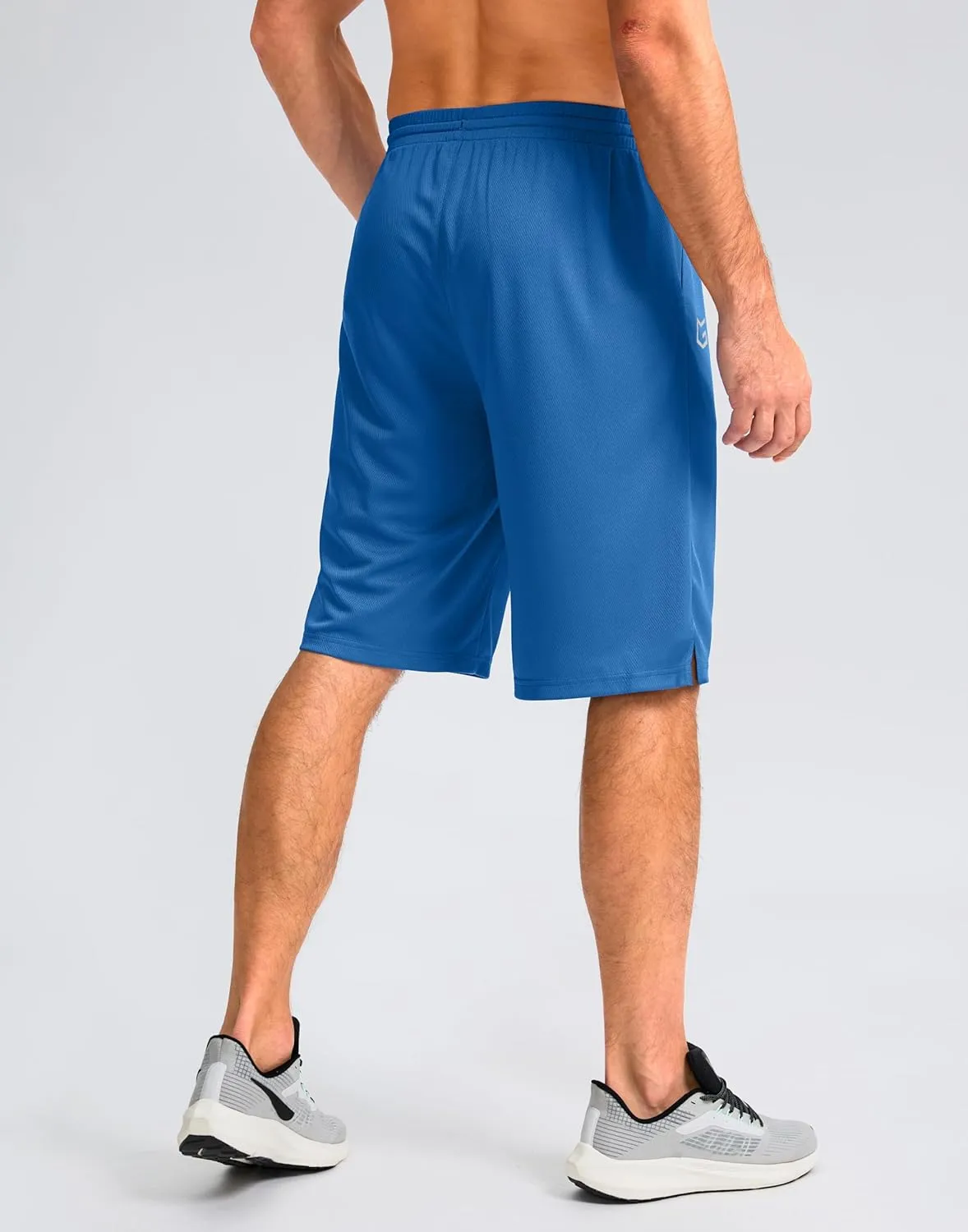 G Gradual Men's Athletic Shorts with Pockets 11" Long Basketball Shorts Lightweight Quick Dry Gym Workout Shorts for Men