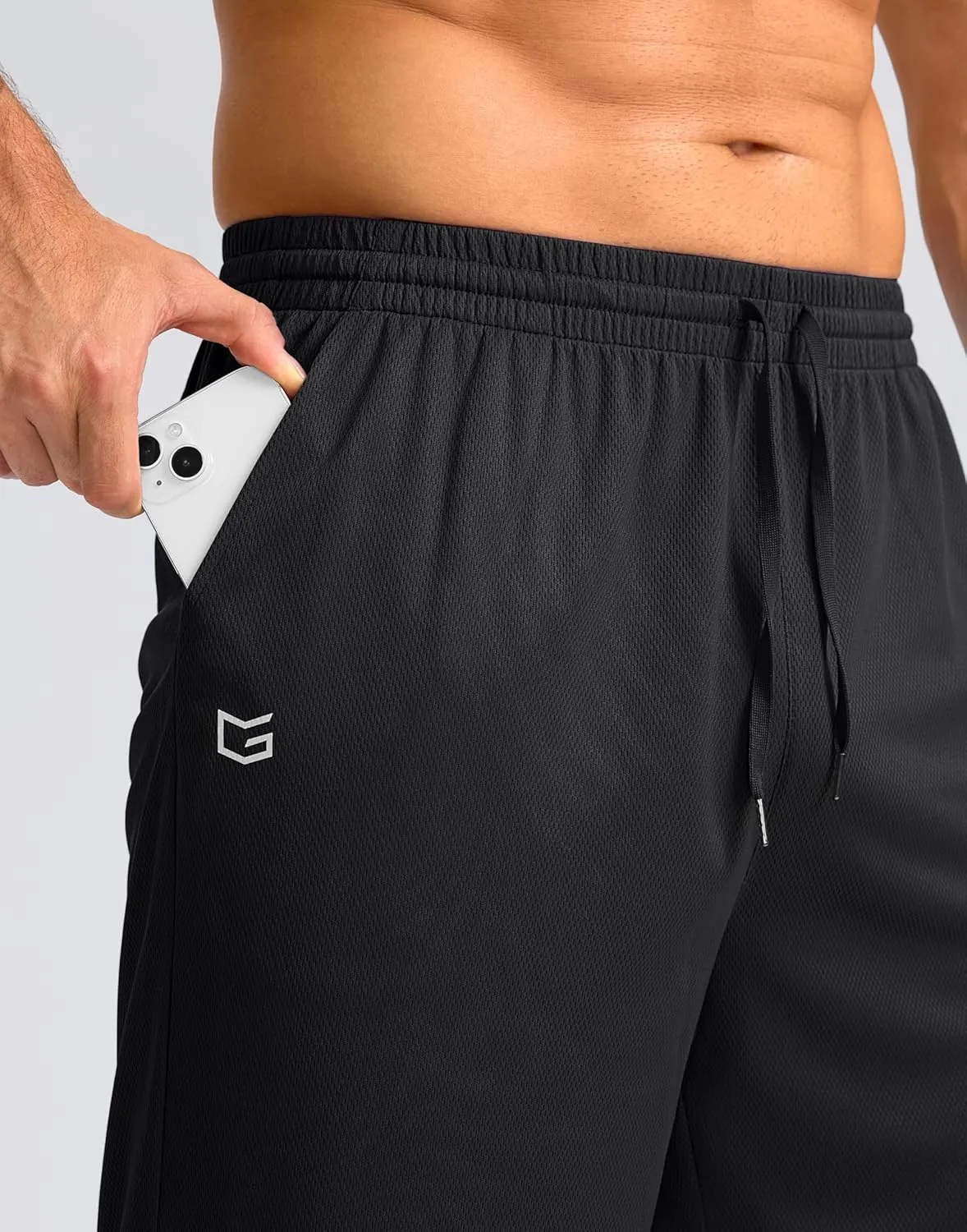 G Gradual Men's Athletic Shorts with Pockets 11" Long Basketball Shorts Lightweight Quick Dry Gym Workout Shorts for Men