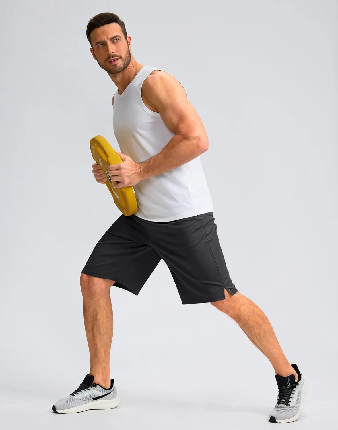 G Gradual Men's Athletic Shorts with Pockets 11" Long Basketball Shorts Lightweight Quick Dry Gym Workout Shorts for Men