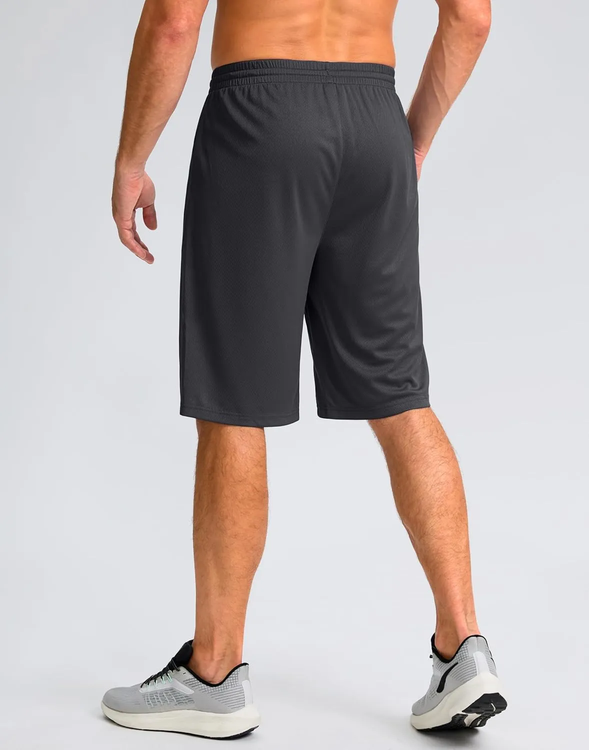 G Gradual Men's Athletic Shorts with Pockets 11" Long Basketball Shorts Lightweight Quick Dry Gym Workout Shorts for Men