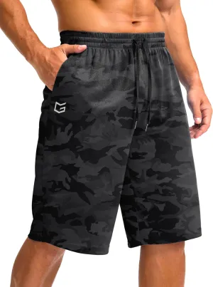 G Gradual Men's Athletic Shorts with Pockets 11" Long Basketball Shorts Lightweight Quick Dry Gym Workout Shorts for Men