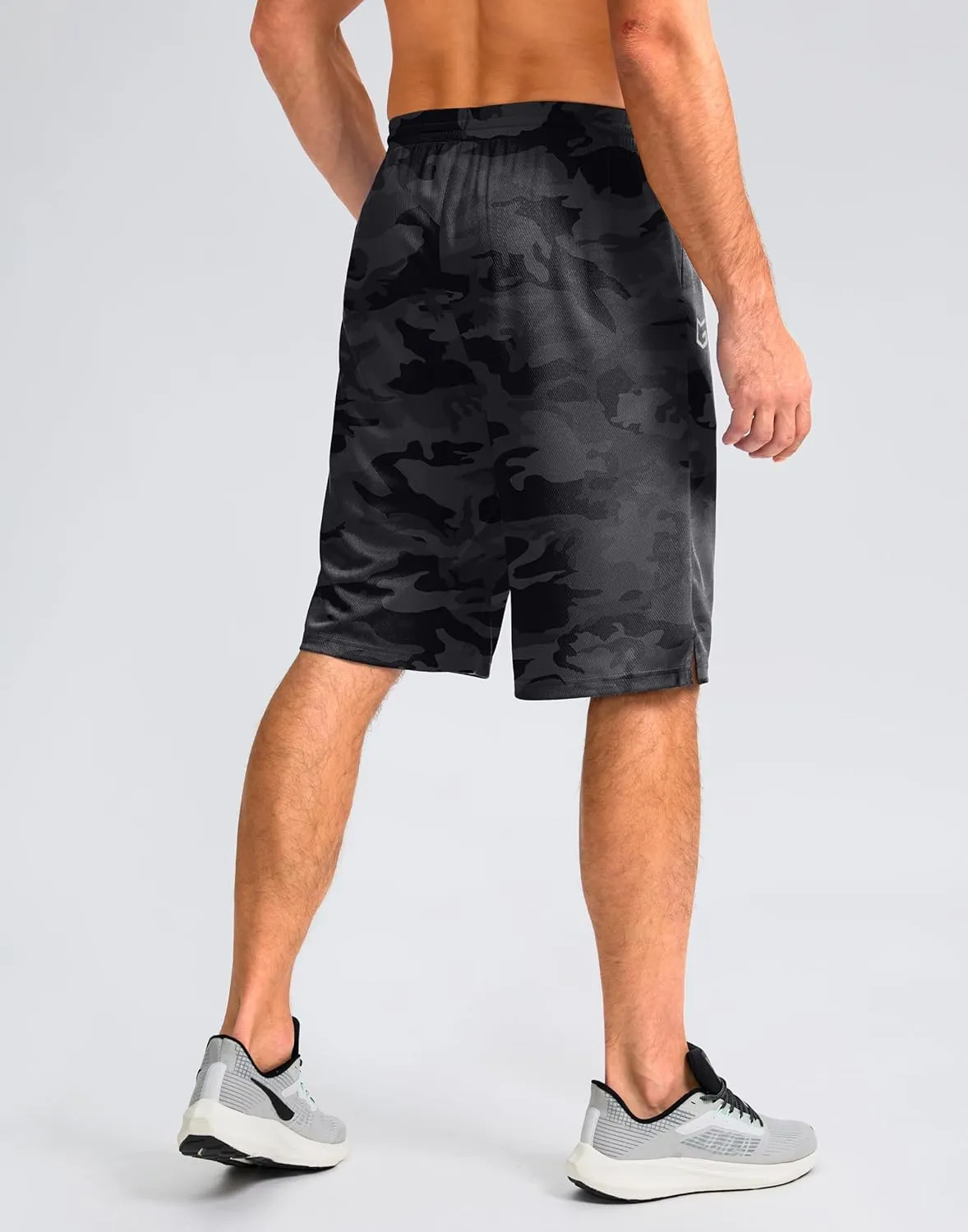 G Gradual Men's Athletic Shorts with Pockets 11" Long Basketball Shorts Lightweight Quick Dry Gym Workout Shorts for Men