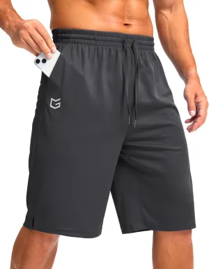 G Gradual Men's Athletic Shorts with Pockets 11" Long Basketball Shorts Lightweight Quick Dry Gym Workout Shorts for Men