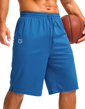 G Gradual Men's Athletic Shorts with Pockets 11" Long Basketball Shorts Lightweight Quick Dry Gym Workout Shorts for Men