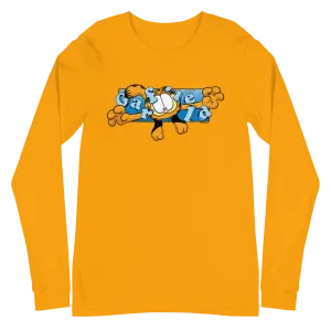 Garfield Flying Garfield Adult Long Sleeve T-Shirt