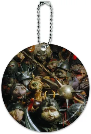 Goblin Army from The Labyrinth Round Luggage ID Tag Card Suitcase Carry-On