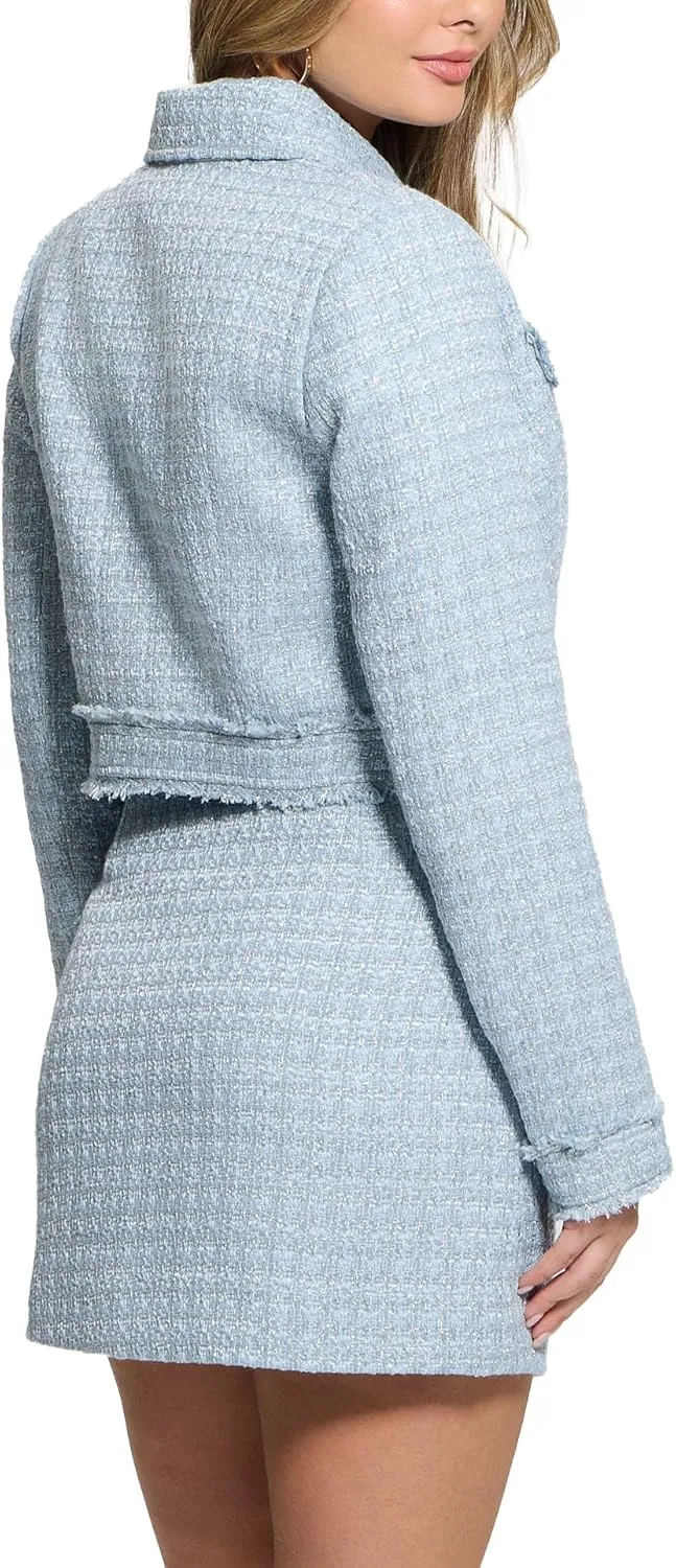 GUESS Women's Eco Daphnee Cropped Jacket