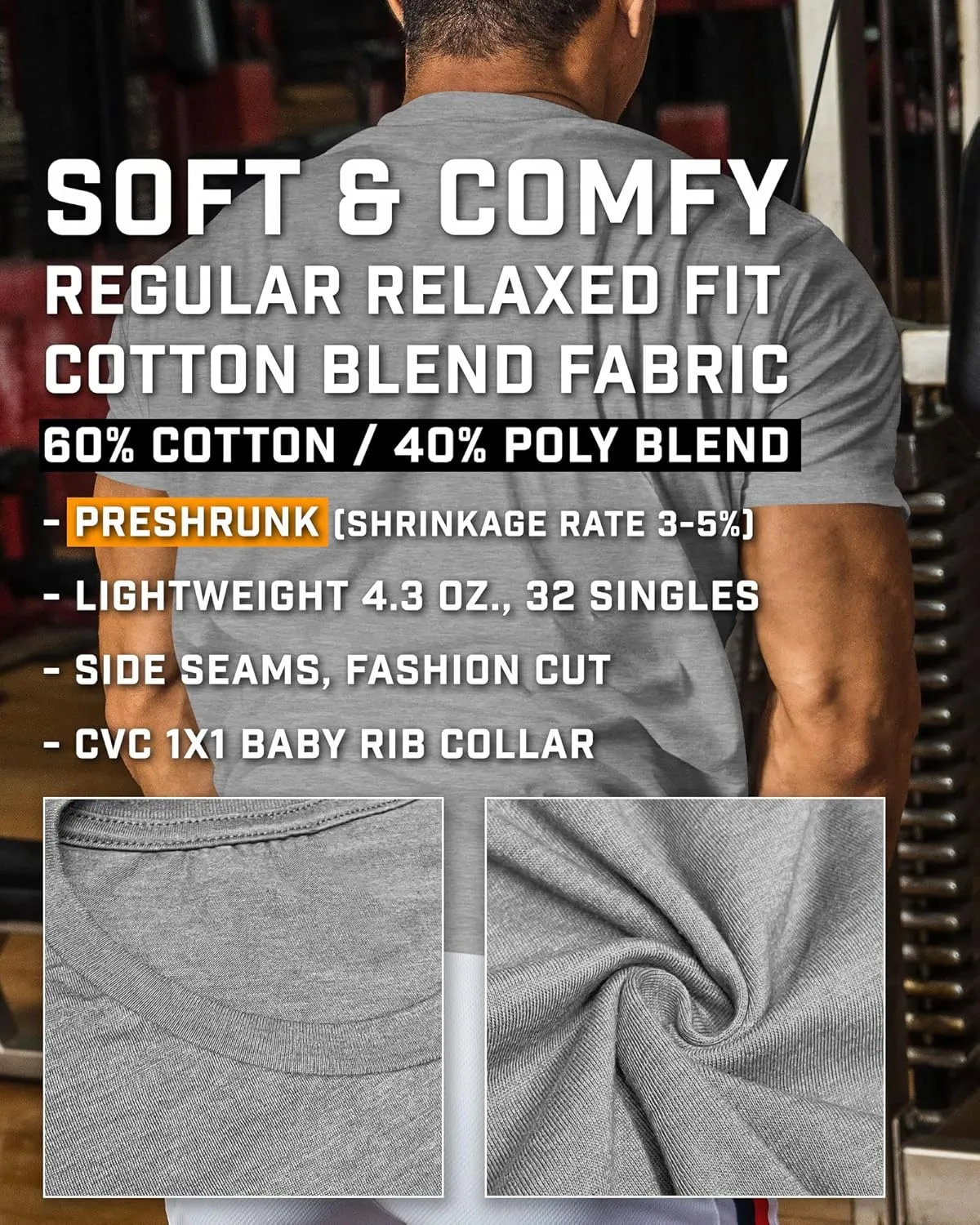 Gymish Lifestyle 2 More Workout Shirts for Men, Motivational T-Shirt for Gym