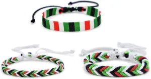 Handmade Palestinian Cord Bracelet Adjustable Woven Bracelet Cultural Jewelry Unique Wrist Jewelry for Daily Party