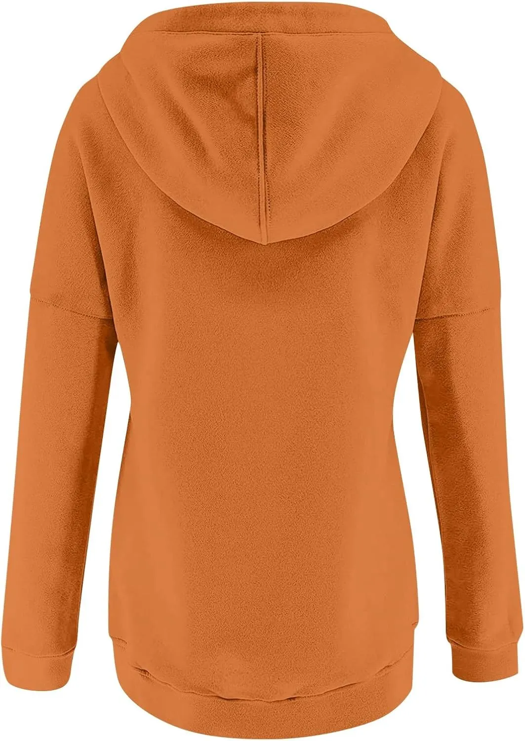 Hoodies for Women Trendy 2024 Hooded Button Collar Drawstring Pullover Sweatshirts Casual Long Sleeve Clothes