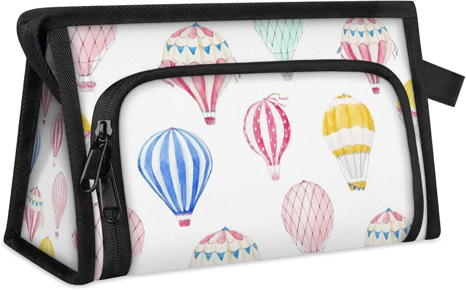 Hot Air Balloon Toiletry Bags Travel Makeup Bag for Women Men Portable Storage Cosmetic Bags Waterproof with Zipper