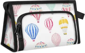 Hot Air Balloon Toiletry Bags Travel Makeup Bag for Women Men Portable Storage Cosmetic Bags Waterproof with Zipper