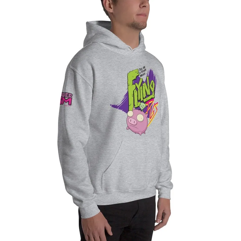 Invader Zim Flying Pigs Adult Hooded Sweatshirt
