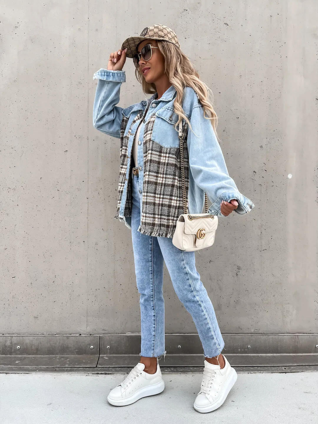 Jackie Denim and Plaid Jacket!