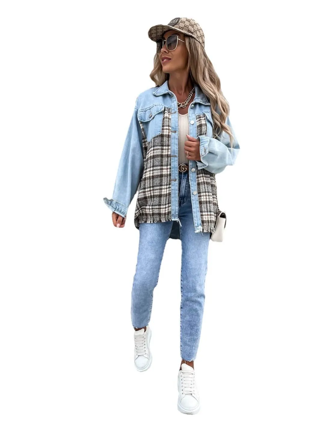 Jackie Denim and Plaid Jacket!