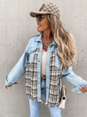 Jackie Denim and Plaid Jacket!
