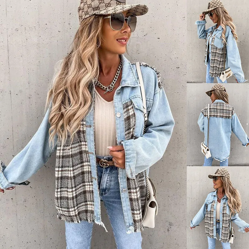 Jackie Denim and Plaid Jacket!