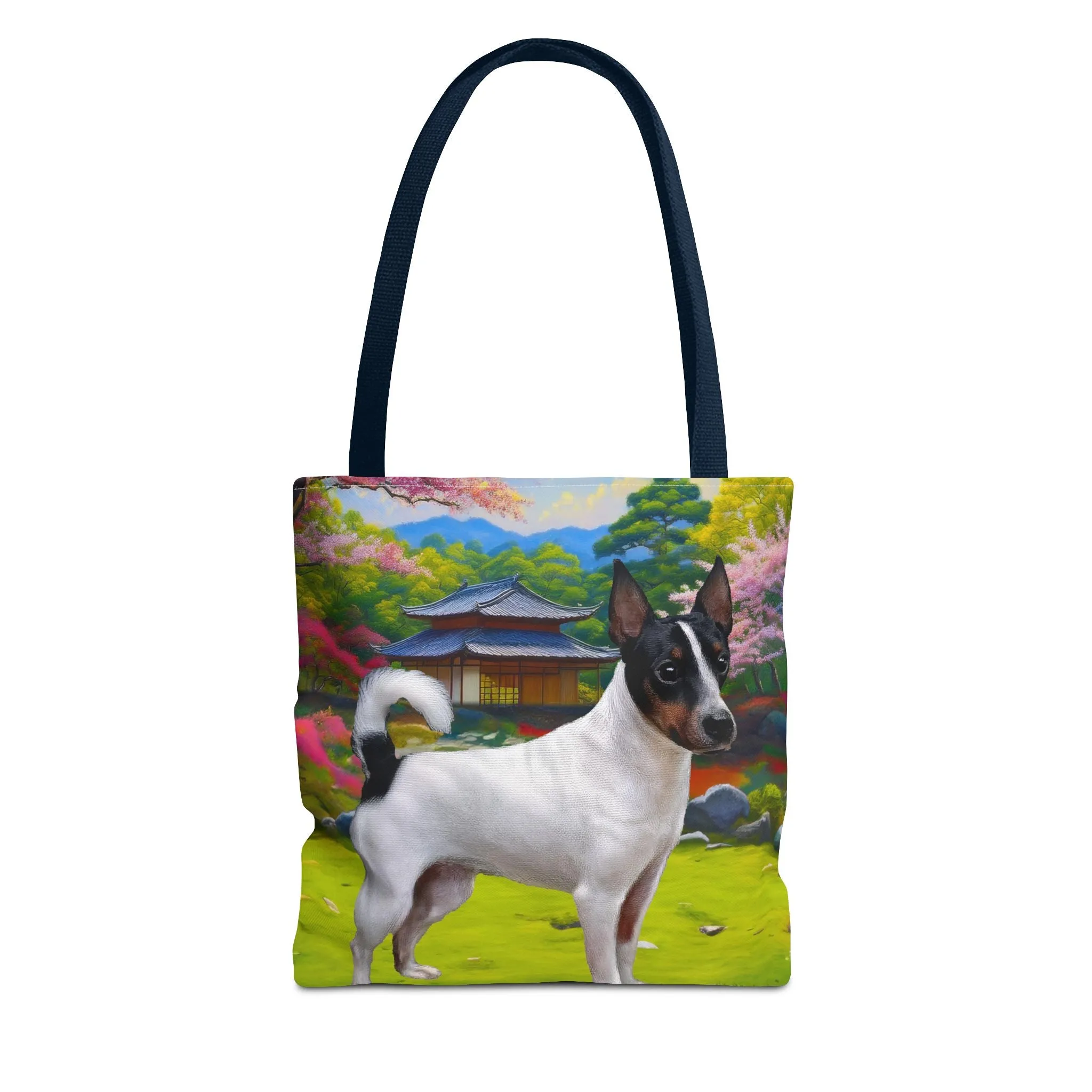 Japanese Terrier  --  Whimsical Dog Lover's Polyester Tote Bag