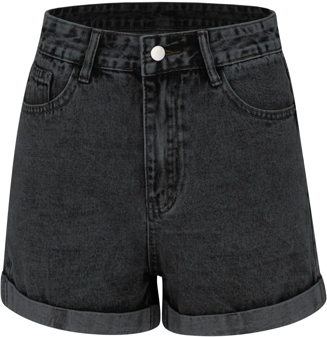 Jean Shorts Womens Mid Rise 5 Inch Inseam Stretchy Denim Short Pants Casual Summer Lounge Jean Bike Shorts
