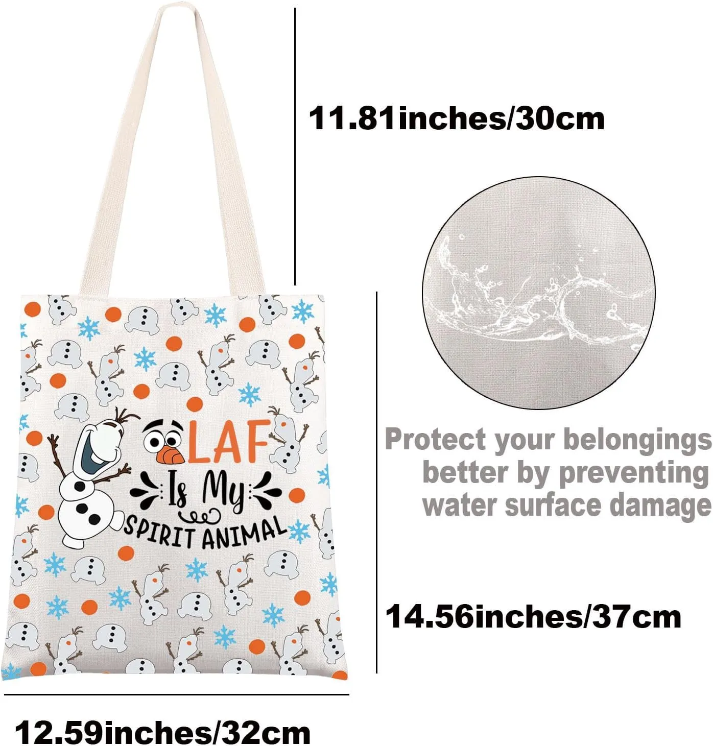 JNIAP Snowman Cosmetic Makeup Bag - Snowman Lover Gifts - Princess Gifts - Zipper Pouch (OLAspirit tb)