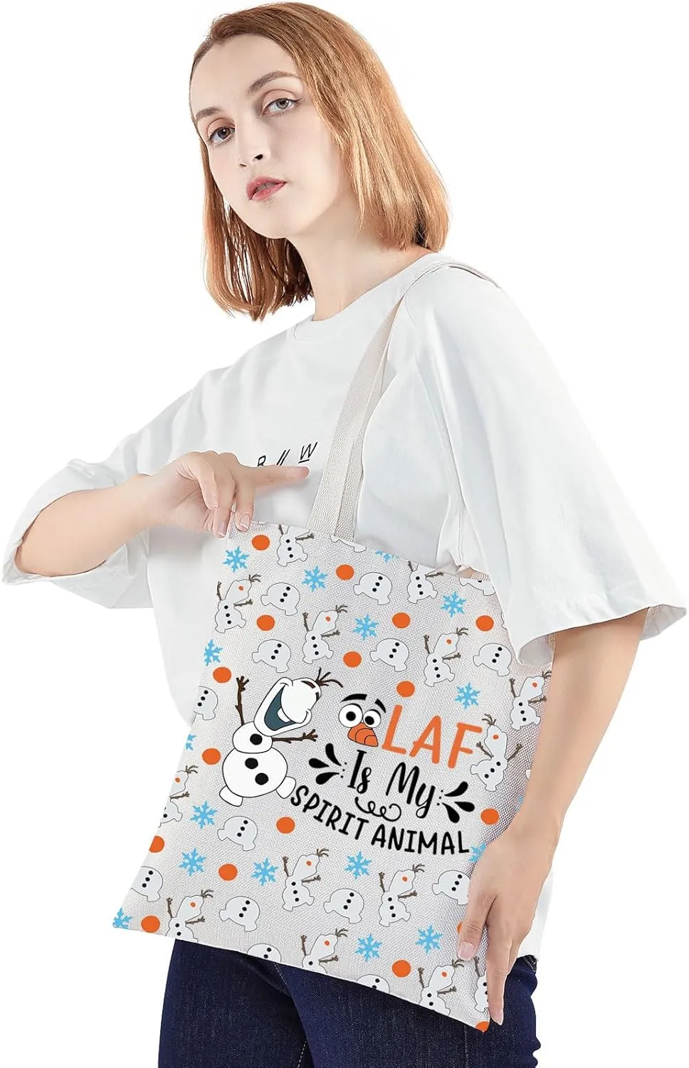 JNIAP Snowman Cosmetic Makeup Bag - Snowman Lover Gifts - Princess Gifts - Zipper Pouch (OLAspirit tb)
