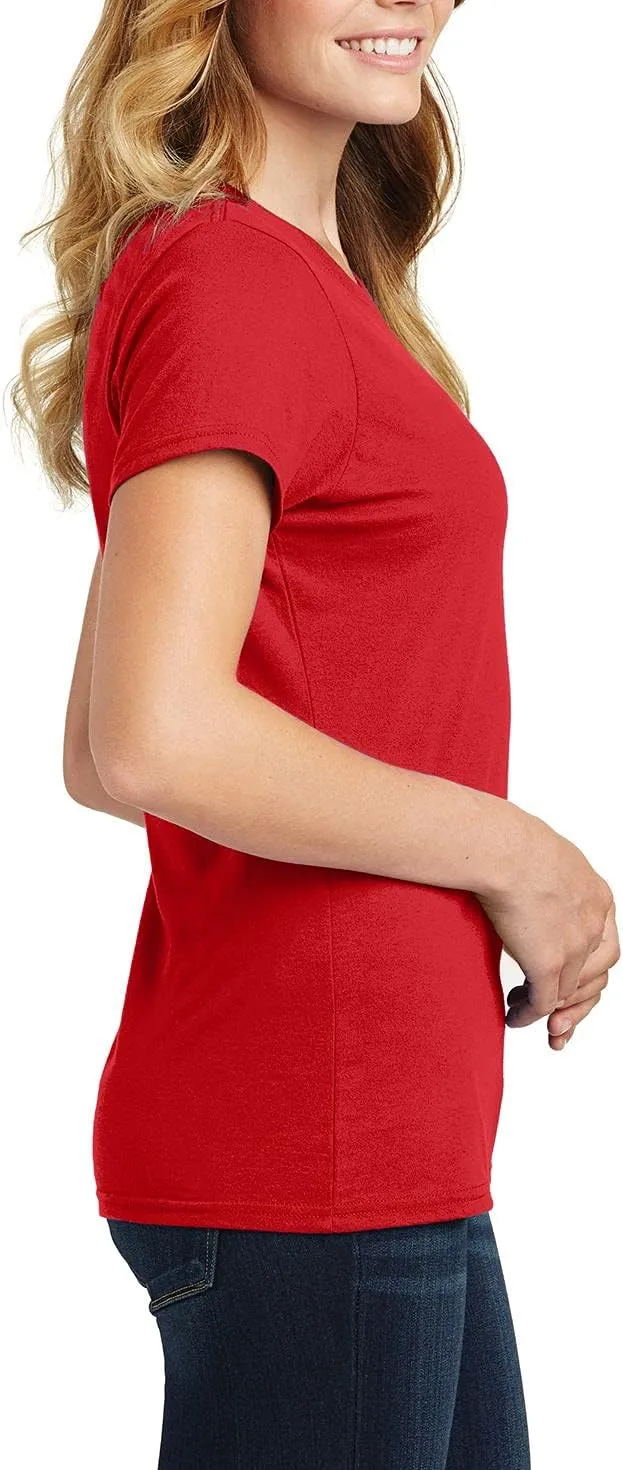 JustBlanks Womens 100% Cotton Fashion Fit Short Sleeve Fan Favorite Tee Shirt for Women