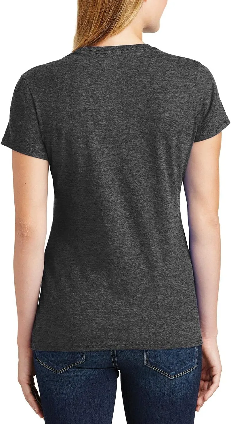 JustBlanks Womens 100% Cotton Fashion Fit Short Sleeve Fan Favorite Tee Shirt for Women