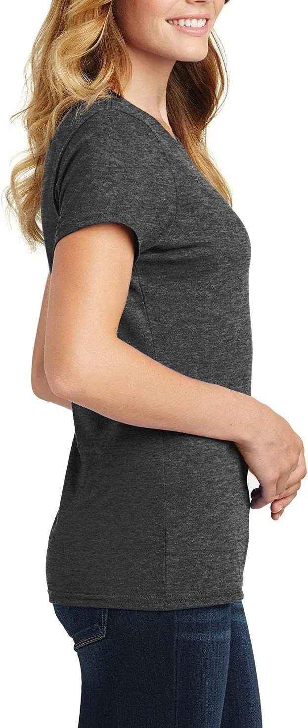 JustBlanks Womens 100% Cotton Fashion Fit Short Sleeve Fan Favorite Tee Shirt for Women
