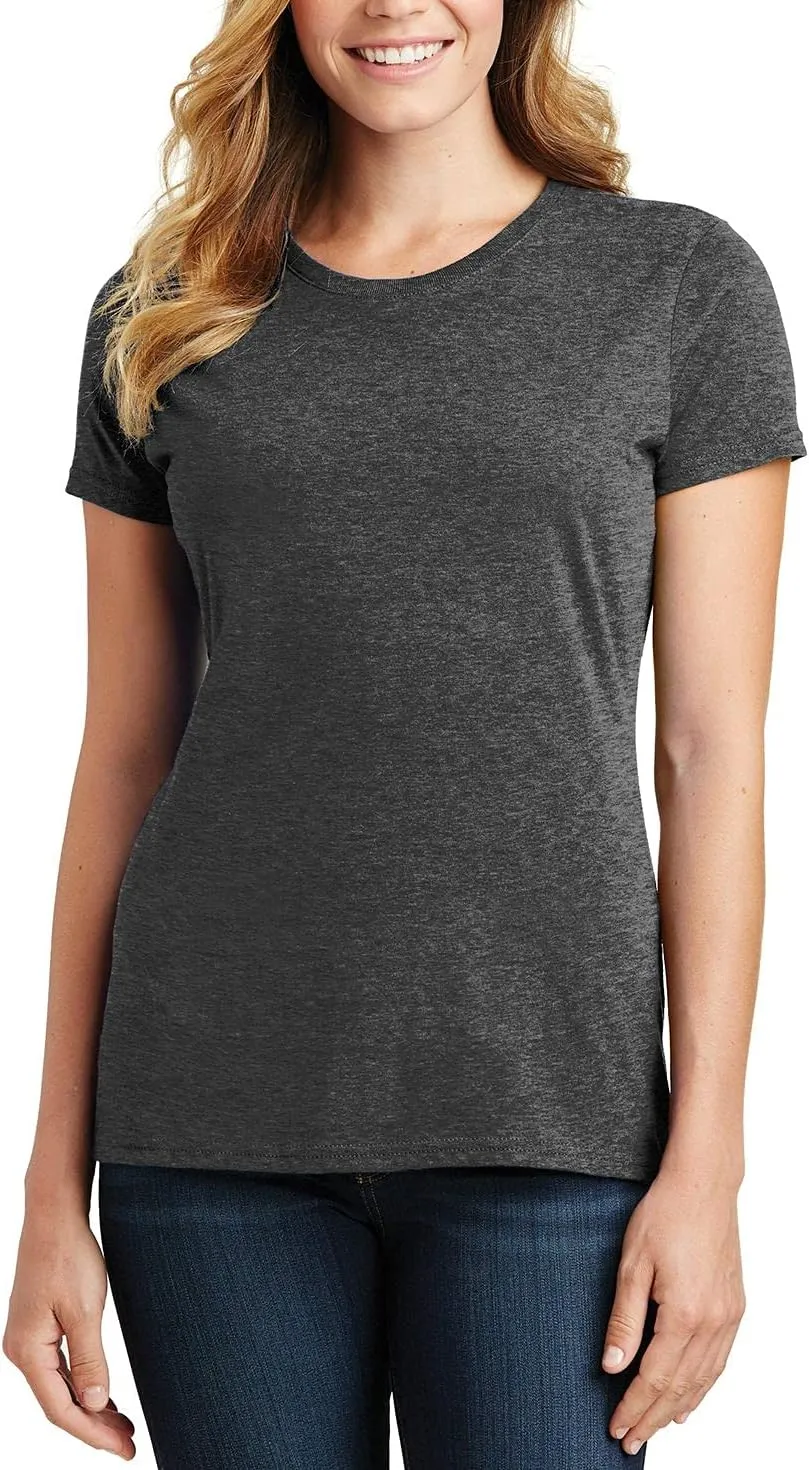 JustBlanks Womens 100% Cotton Fashion Fit Short Sleeve Fan Favorite Tee Shirt for Women