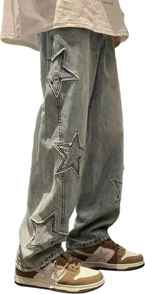 Kisswow Y2k Star Jeans for Women Cute Jeans for Teens Y2k Cargo Pants Women
