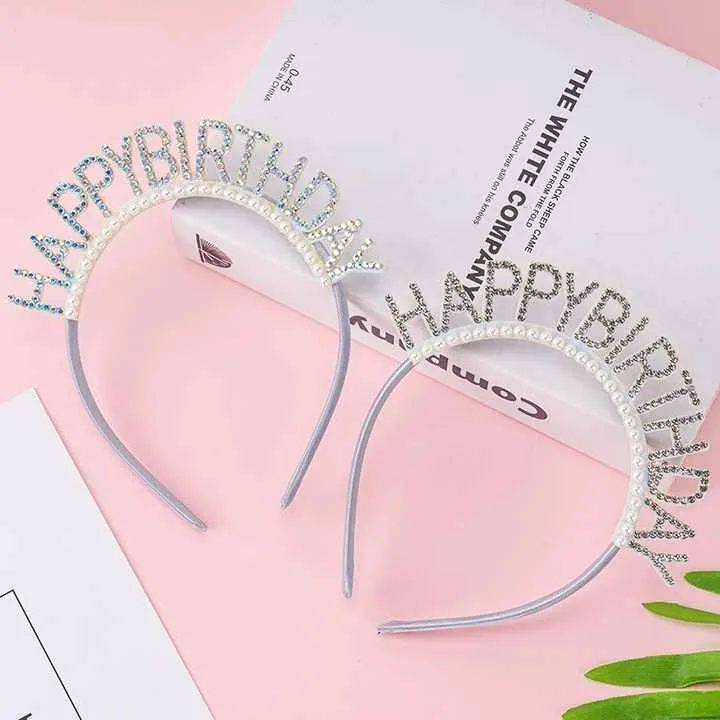 Korean Style Diamond Headband-عصابة رأس من الألماس