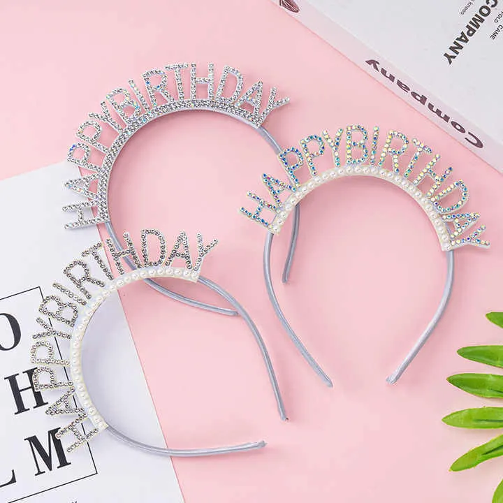 Korean Style Diamond Headband-عصابة رأس من الألماس