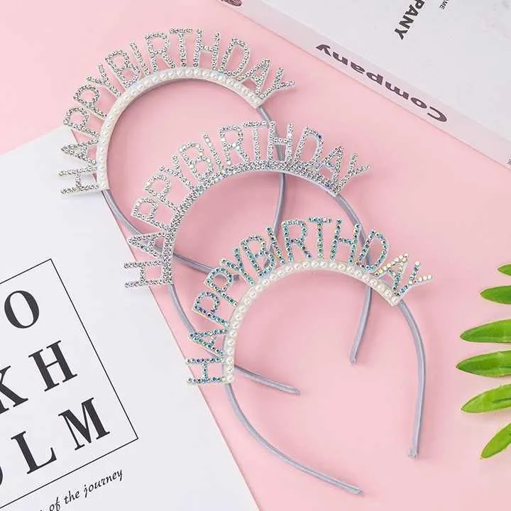 Korean Style Diamond Headband-عصابة رأس من الألماس